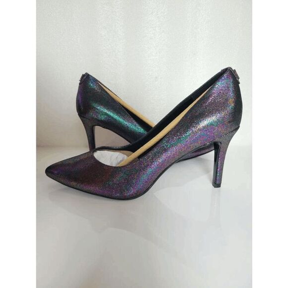 KARL LAGERFELD Royale Dress Pump Multi Black Heels MSRP $109 SIZE 6,5 NEW IN BOX - Picture 6 of 17